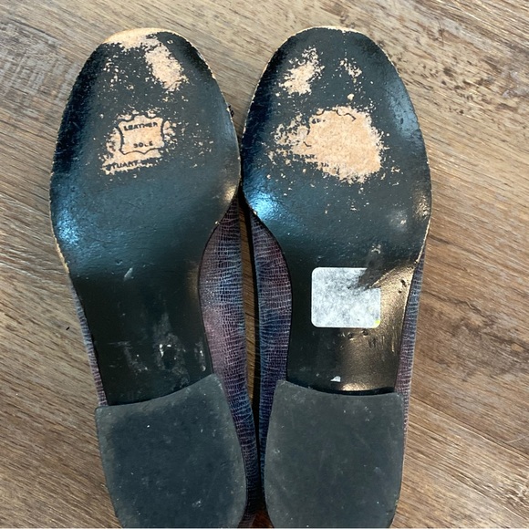 Stuart Weitzman leather ballet flats animal print - Picture 5 of 10